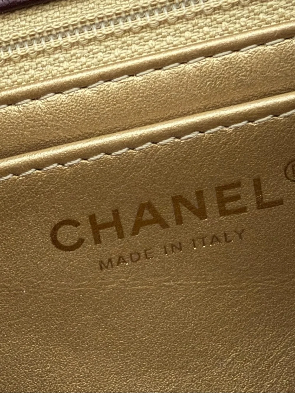 CHANEL Quilted Lambskin Shoulder Bag in Burgundy with Gold Hardware